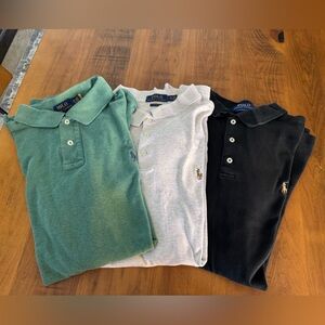 Three Ralph Lauren Classic Polo Shirts